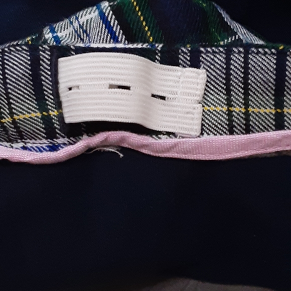 Lands' End, Tartan, Pleated Rayon Blend Skort, Girls Size 12 - Picture 6 of 12